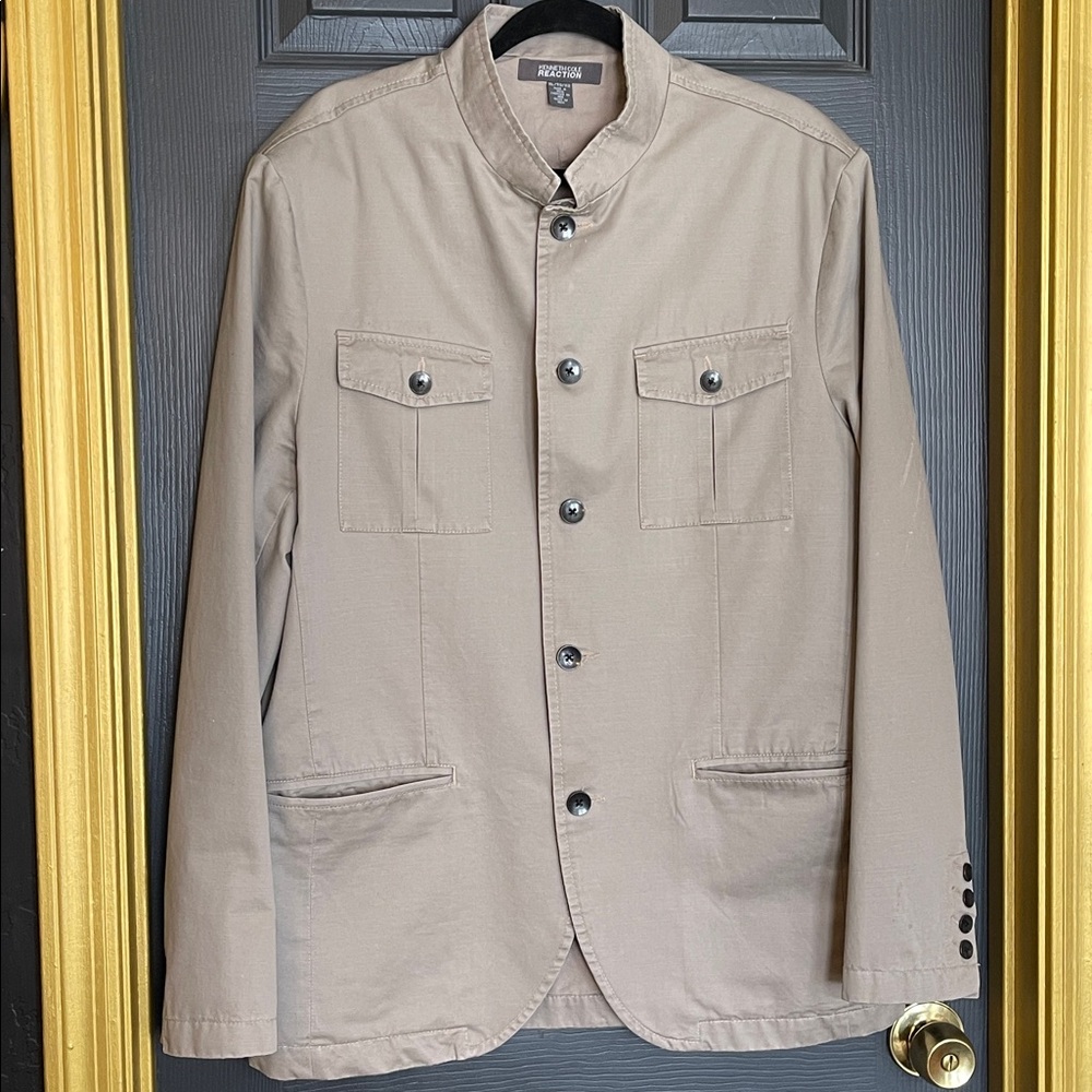 Kenneth Cole Tan Military Jacket